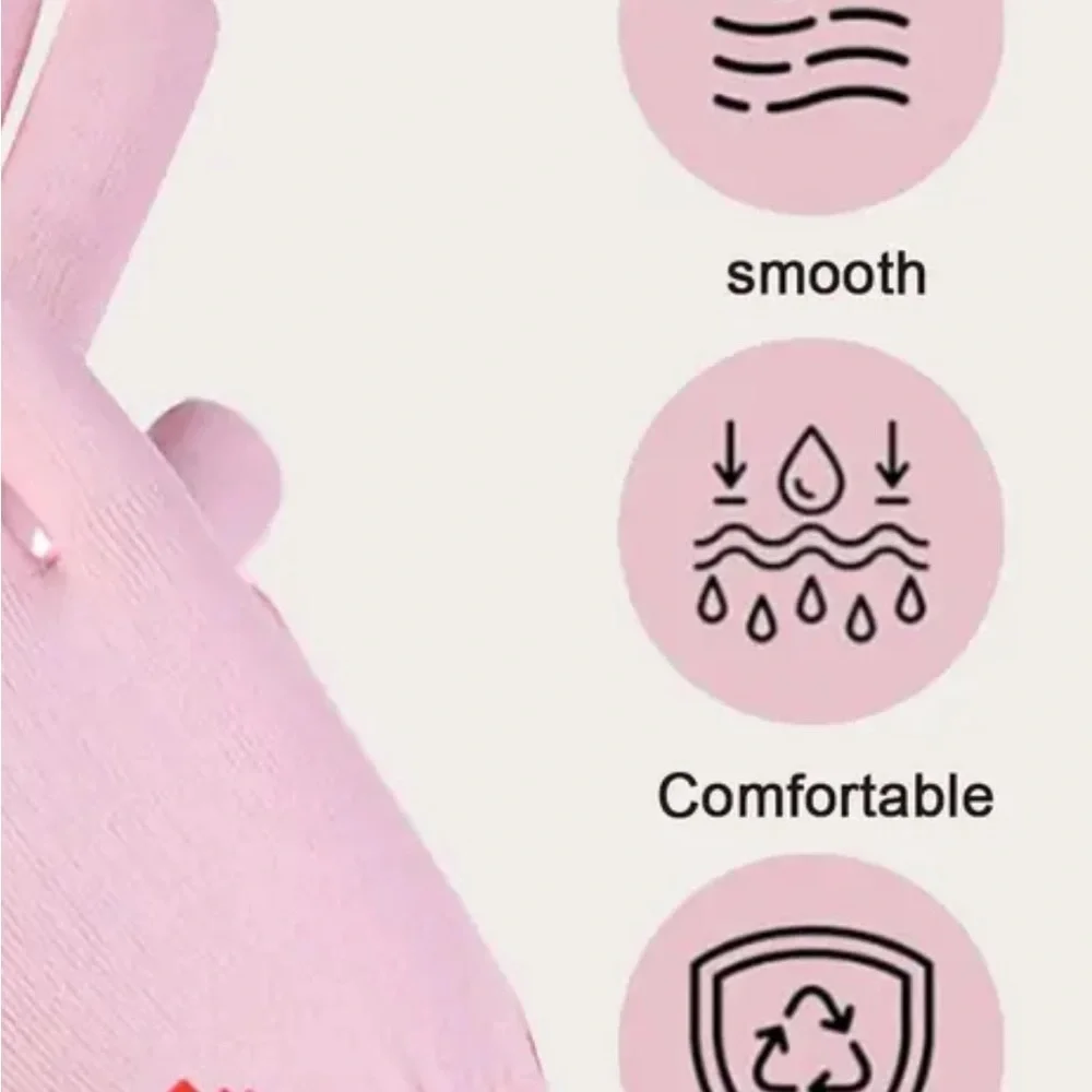 Pink Gel Spa Moisturizing Gloves